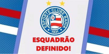 SAIU! Confira a escalação do Bahia para enfrentar o Vasco neste domingo na Fonte Nova