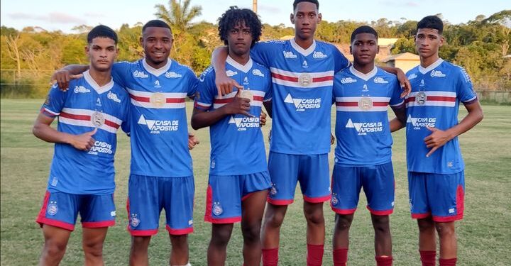 Sub-15 do Bahia goleia do Vitória da Conquista por 9 a 0 no CT da Praia do Forte