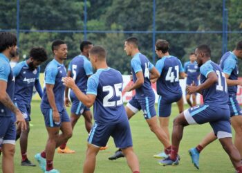 Bahia intensifica treinos táticos e segue se preparando para decisão contra o Guarani