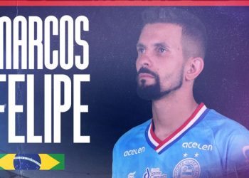 Bahia oficializa contratação do goleiro Marcos Felipe para 2023