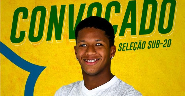 Lateral André é convocado pela seleção brasileira sub-20