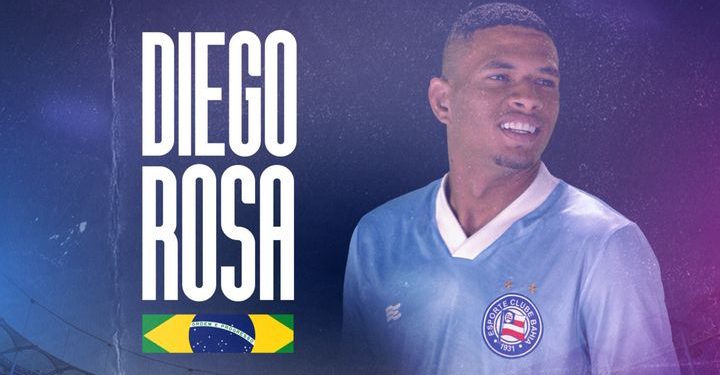 Bahia anuncia contratação em definitivo do meia Diego Rosa, do Manchester City até 2027