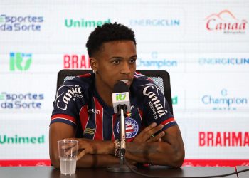 Kayky fala sobre ansiedade em estrear pelo Bahia e características de jogo: “gosto de dar assistência”
