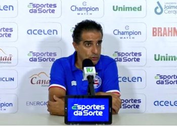 Renato Paiva se diz satisfeito com o desempenho do Bahia durante o triunfo sobre a Juazeirense