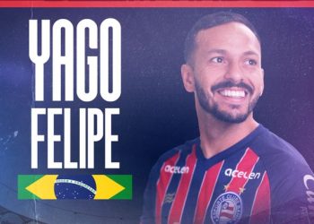 Agora é oficial! Bahia anuncia contratação do meio-campo Yago Felipe, ex-Fluminense