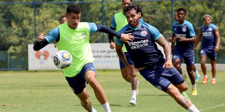 Bahia faz último treino e encerra preparação para enfrentar o Ferroviário