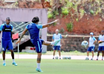 Bahia realiza treino em Pituaçu no dia do jogo contra o Fortaleza