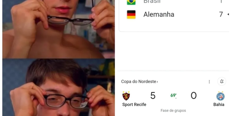 Torcedores do Sport zoam nas redes sociais após goleada: “Um gol pra cada dia do Carnaval”