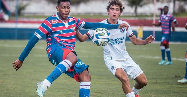 Sub-20: Bahia vacila e perde para o Fortaleza jogando fora de casa