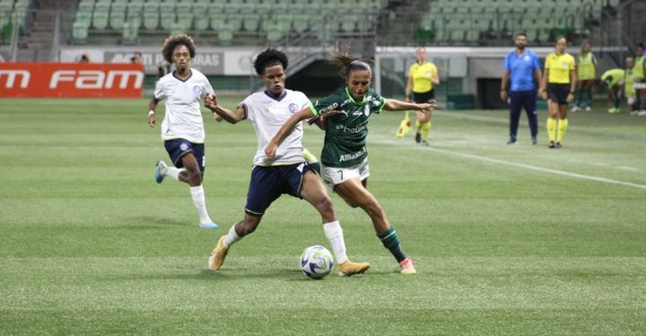 Time feminino do Bahia é derrotado pelo Palmeiras por 3 a 0