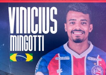 Anunciado pelo Bahia, atacante Vinicius Mingotti pode estrear contra o Botafogo