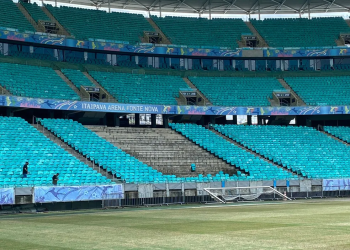 Arena inicia retirada das cadeiras do setor norte da Fonte Nova