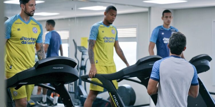 Ainda em São Paulo, Bahia faz treino visando jogo contra o Goiás pelo Brasileirão