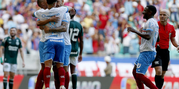 Na Fonte Nova, Bahia fica no empate em 1 a 1 contra o Goiás pelo Brasileirão