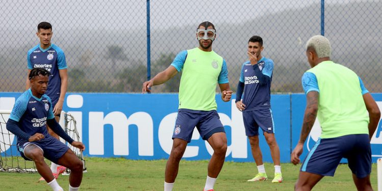 Com Chávez em campo, Bahia segue se preparando para enfrentar o Palmeiras
