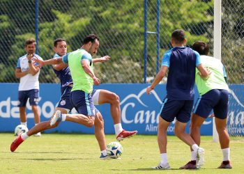 Com Rafael Ratão em campo, Bahia realiza treino tático visando jogo contra o São Paulo