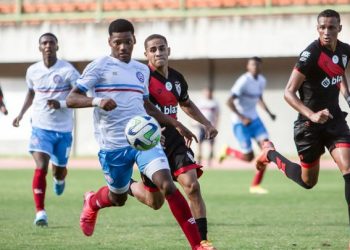 Sub-17 do Bahia tropeça em casa e chega ao sétimo jogo sem vencer no Brasileirão