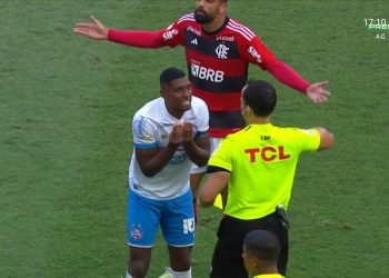 Expulso contra o Flamengo, Kanu fica de fora da próxima partida do Bahia contra o Goiás