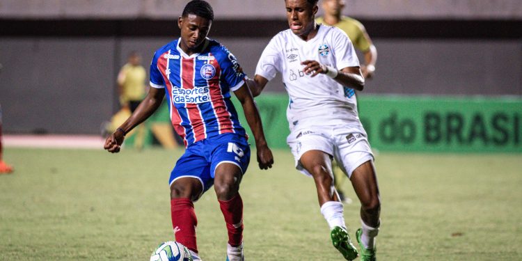 Bahia é derrotado pelo Grêmio e cai nas semifinais da Copa do Brasil sub-20