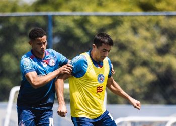 Com foco nos passes e finalização, Bahia encerra preparação para enfrentar o Botafogo no Brasileirão