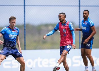 Com Gilberto em campo, Bahia encerra preparação para enfrentar o RB Bragantino no Brasileirão