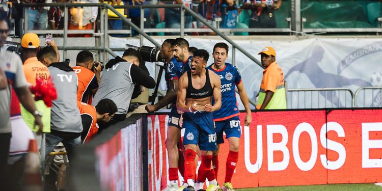 Com gol de Luciano Rodríguez, Bahia vence o Botafogo e avança de fase na Copa do Brasil