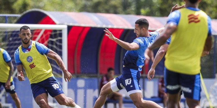 Com treino técnico, Bahia segue preparação para enfrentar o RB Bragantino no Brasileirão