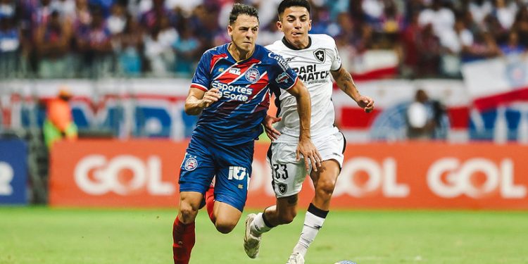 Jogando na Fonte Nova, Bahia fica no empate sem gols contra o Botafogo