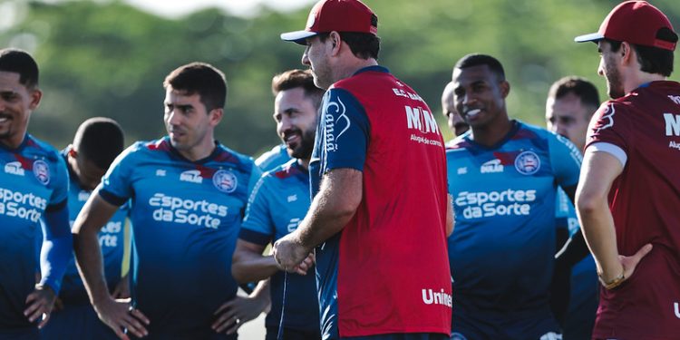 Com foco na posse de bola, Bahia segue preparação para enfrentar o Flamengo na Copa do Brasil