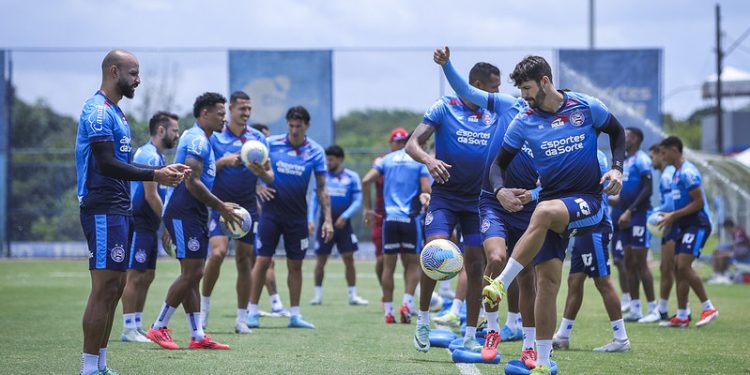 Após dias de folga, Bahia retoma preparação para enfrentar o Cruzeiro no Brasileirão