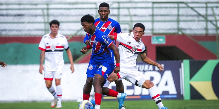 Bahia sai na frente, leva empate do São Paulo e acaba eliminado da Copa do Brasil Sub-20