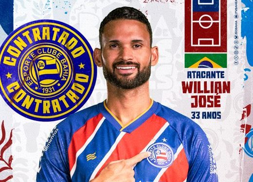 Esquadrão 2025! Bahia anuncia contratação de Willian José