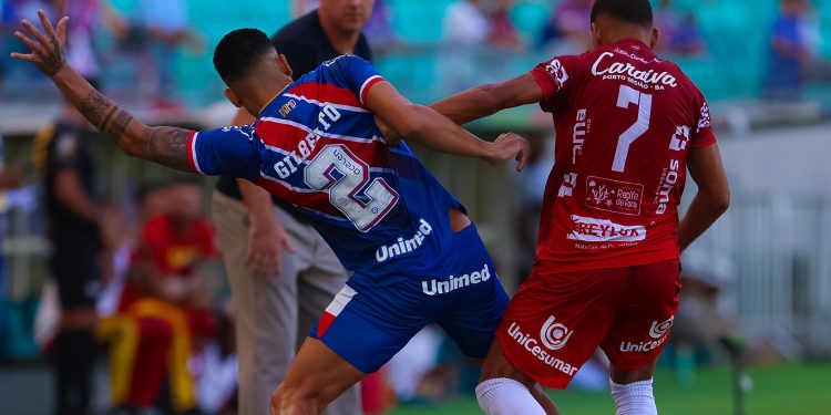 Com gols de Everaldo e Erick, Bahia vence o Porto por 2 a 0 na Fonte Nova