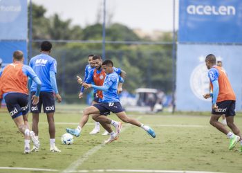 Elenco do Bahia realiza tático em último treino antes do início da fase de grupos da Libertadores