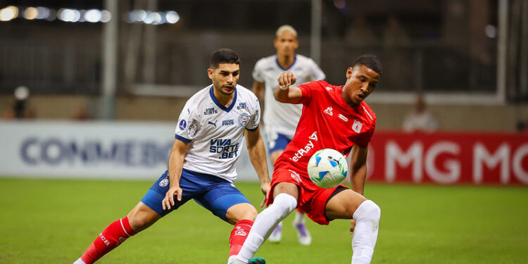 Em noite e partida fria, Bahia empata com América de Cali pela Sul-Americana