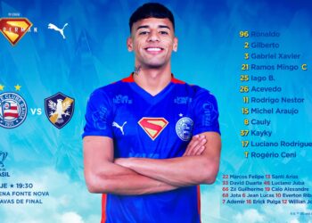 Com novidades! Bahia está escalado para enfrentar o Retrô pela Copa do Brasil