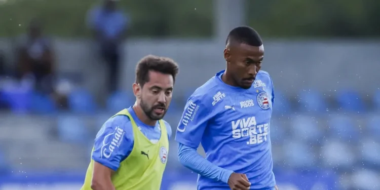 Com foco em passes e finalizações, Bahia encerra preparação para enfrentar o Atlético-MG