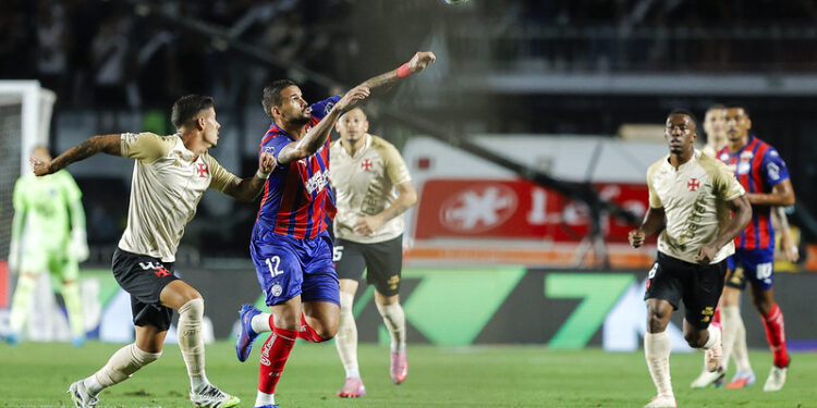 Bahia não se encontra em campo e perde para o Vasco no Campeonato Brasileiro