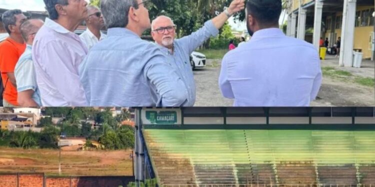 Engenheiros do Grupo City avaliam Estádio de Camaçari antes de grande reforma