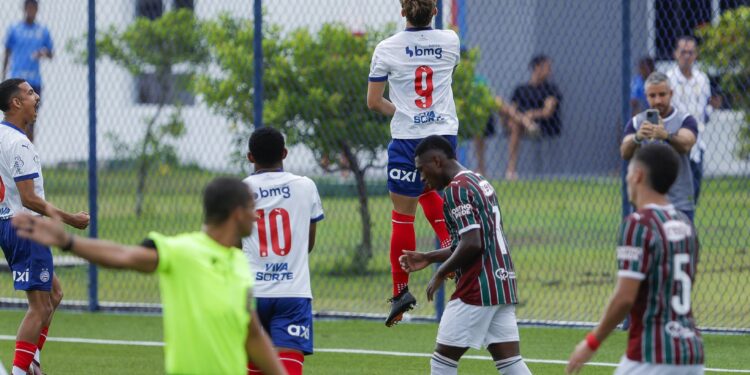 Dell marca, Bahia vence o Fluminense e conquista primeiro triunfo no Brasileirão Sub-20